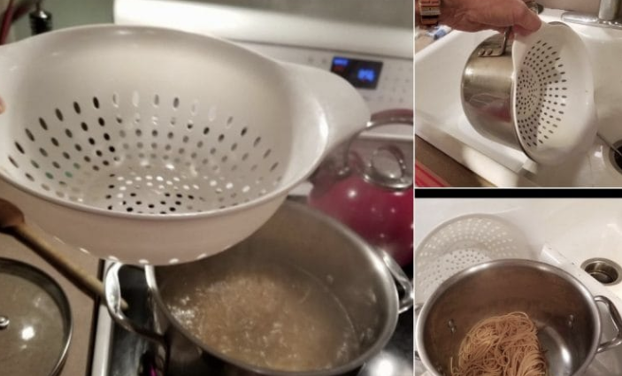 This Pasta-Straining Hack Helps Making Dinner Much Easier ...